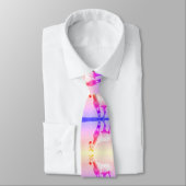 White Horse print Neck Tie Krawatte (Gebunden)