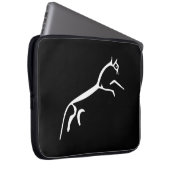 White Horse (Uffington Castle) - Black Laptopschutzhülle (Vorne Rechts)