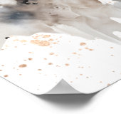 White Horse Watercolor Art Downloadable Poster  (Ecke)