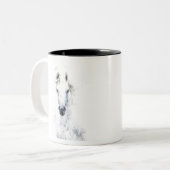 White Horse Zweifarbige Tasse (Vorderseite Links)