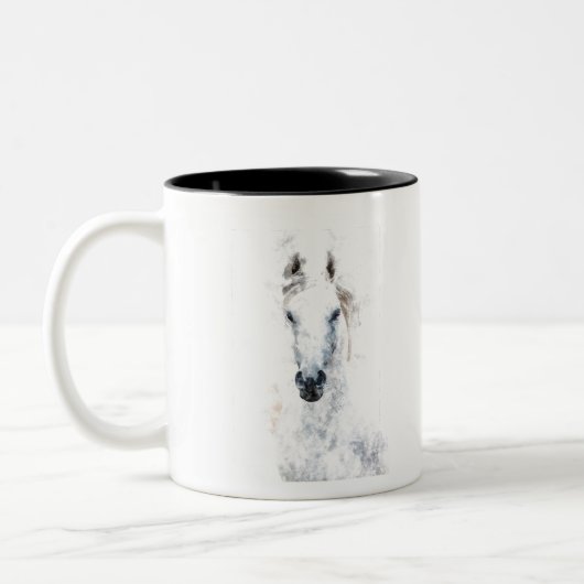 White Horse Zweifarbige Tasse (Links)