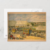 White Horses Parade Circus Poster Postkarte (Vorne/Hinten)