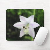 White Hosta Blume Mousepad (Mit Mouse)