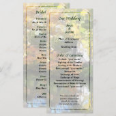 White House by Lake im Herbst Hochzeitsprogramm Programm (Vorne/Hinten)