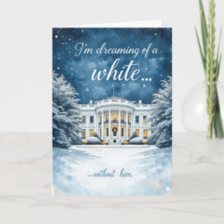 White House Christmas Card, Funny Anti-Trump Feiertagskarte