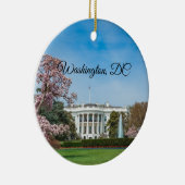 White House in Spring Keramik Ornament (Rechts)