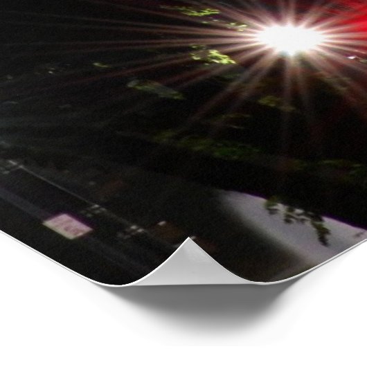 White House - Night Poster (Ecke)