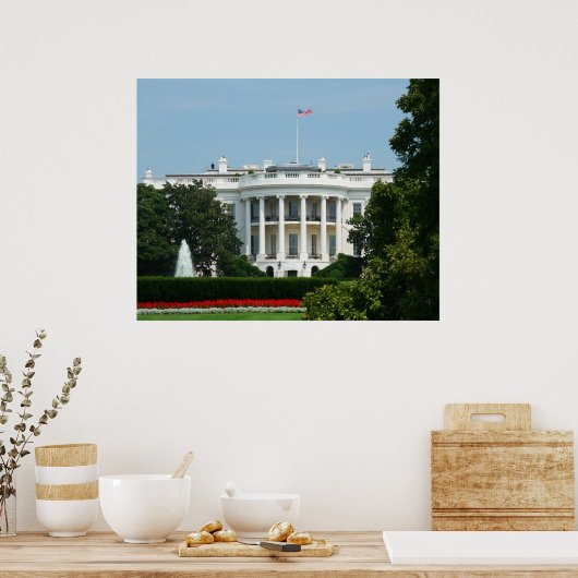 White House Print Poster (Küche)