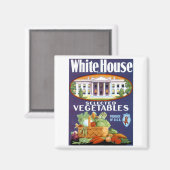 White House Selected Vegetables Magnet (Vorderseite/Rückseite)