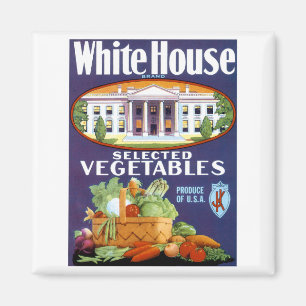 White House Selected Vegetables Magnet