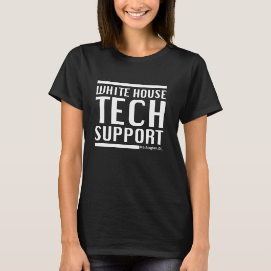 White House Tech Support Washington Funny DOGE Ner T-Shirt (Vorderseite)