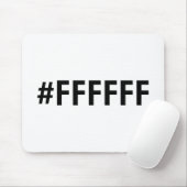 White HTML RGB Mousepad (Mit Mouse)