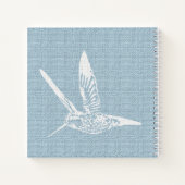 White Hummingbird Baby Notizblock (Rückseite)