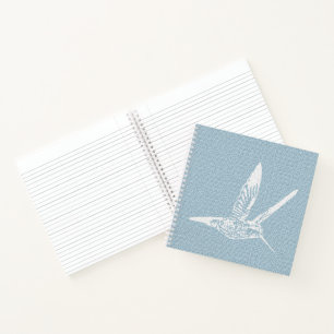 White Hummingbird Baby Notizblock