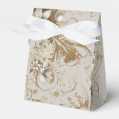 White Hummingbird Blume Bouquet Favor Box Geschenkschachtel (Vorderseite)