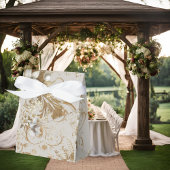 White Hummingbird Blume Bouquet Favor Box Geschenkschachtel