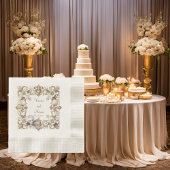 White Hummingbird Coined Luncheon Napkins Serviette