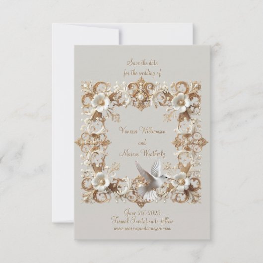 White Hummingbird Collection Square Formal (Vorderseite)