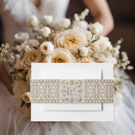 White Hummingbird Einladung Bauchband Einladungsbanderole