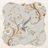 White Hummingbird Untersetzer (Vorderseite)