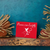 White Hummingbird-Weltfrieden Fotoplatte (Seite)