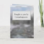 White Husky Blank Gruß Karte (Rückseite)