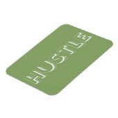 White Hustle Moderne Typografie Magnet (Linke Seite)