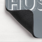 White Hustle Moderne Typografie Mousepad (Ecke)