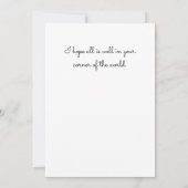 White Hütte im Summer Hello Flat Karte (Rückseite)