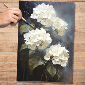 White Hydrangea 1 Dekoupage Paper Seidenpapier