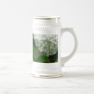 White Hydrangea Annabelle Blumen Pflanze Bierglas