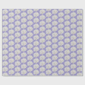 White Hydrangea auf Pastel Lavender Geschenkpapier (Flach)