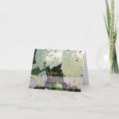 White Hydrangea Birthday wünscht Karte (Vorderseite)