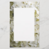 White Hydrangea Blossom Briefpapier (Vorderseite)