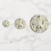 White Hydrangea Blume Hochzeit Konfetti (Rückseiten)