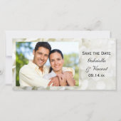 White Hydrangea-Blume Hochzeit speichern Sie das D Save The Date (Vorderseite)