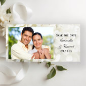 White Hydrangea-Blume Hochzeit speichern Sie das D Save The Date