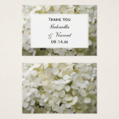 White Hydrangea Blume Wedding Vielen Dank für Ihre (Vorne & Hinten)