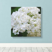 White Hydrangea Canvas Print Leinwanddruck (Insitu (Holzboden))