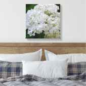 White Hydrangea Canvas Print Leinwanddruck (Insitu (Schlafzimmer))