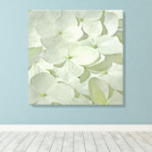 White Hydrangea Canvas Print Leinwanddruck (Insitu (Holzboden))