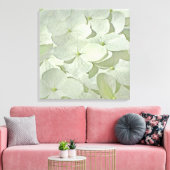 White Hydrangea Canvas Print Leinwanddruck (Insitu (Wohnzimmer))