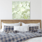 White Hydrangea Canvas Print Leinwanddruck (Insitu (Schlafzimmer))