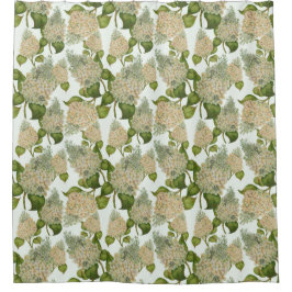 White Hydrangea Duschvorhang