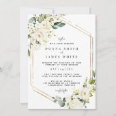 White Hydrangea | Einladung von White Floral Weddi (Vorderseite)