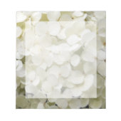 White Hydrangea Floral Notizblock (Vorderseite)