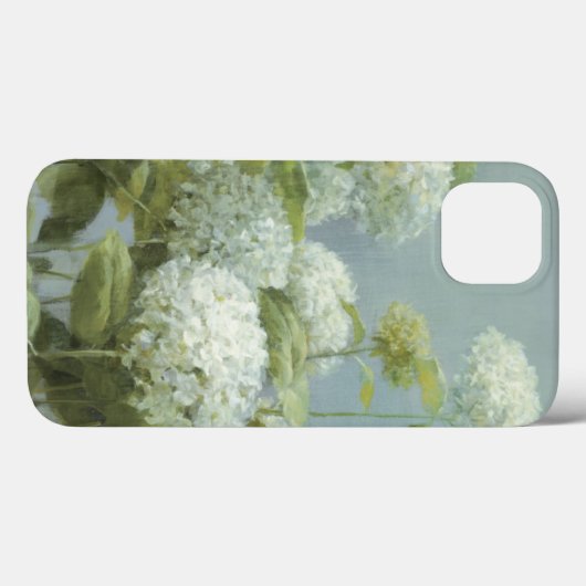 White Hydrangea Garden Case-Mate iPhone Hülle (Rückseite (Horizontal))
