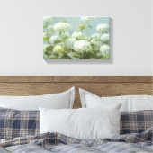 White Hydrangea Garden Leinwanddruck (Insitu (Schlafzimmer))