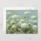 White Hydrangea Garden Postkarte (Vorne/Hinten)