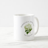 White Hydrangea Grand-Millenium Beste Mama je Kaffeetasse (VorderseiteRechts)